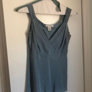 Sleeveless silk tank